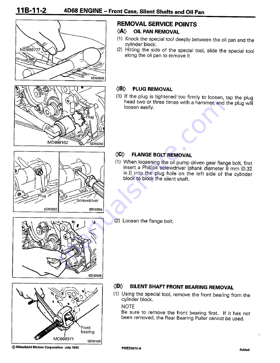 Mitsubishi 4D68 Workshop Manual Download Page 59