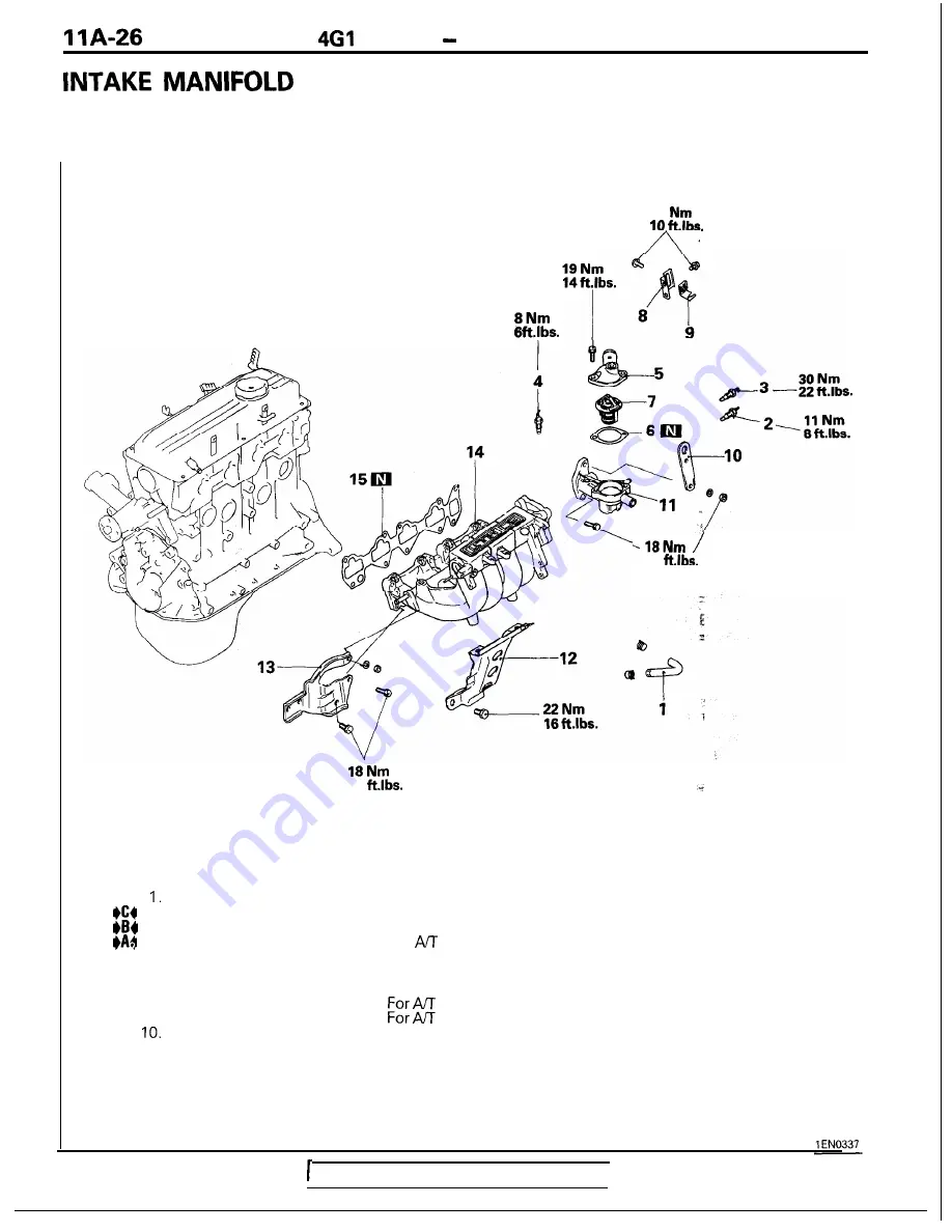 Mitsubishi 4G1 series Service Manual Download Page 34