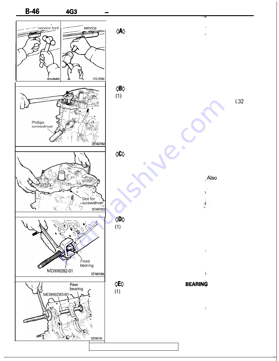 Mitsubishi 4G1 series Service Manual Download Page 108