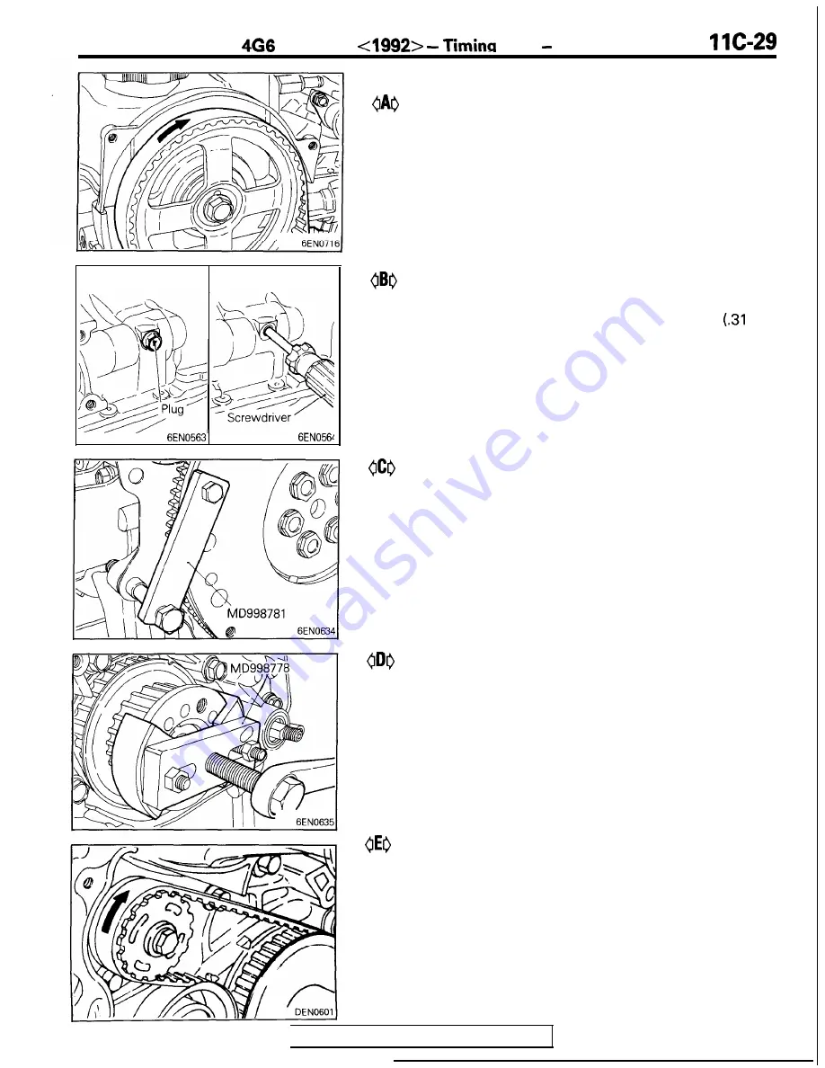 Mitsubishi 4G1 series Service Manual Download Page 153