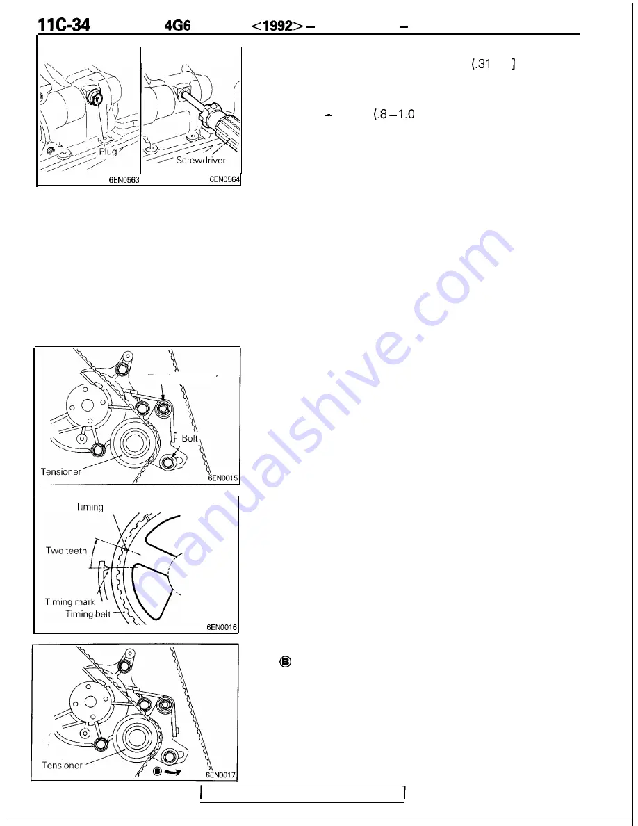 Mitsubishi 4G1 series Service Manual Download Page 158