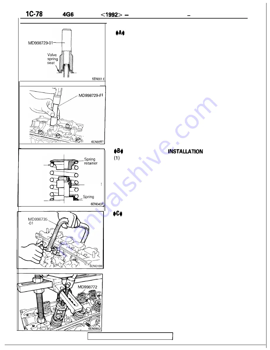 Mitsubishi 4G1 series Service Manual Download Page 202