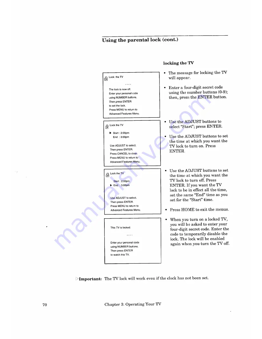 Mitsubishi CS-35405 Owner'S Manual Download Page 72