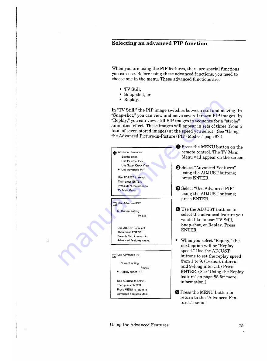 Mitsubishi CS-35405 Owner'S Manual Download Page 77