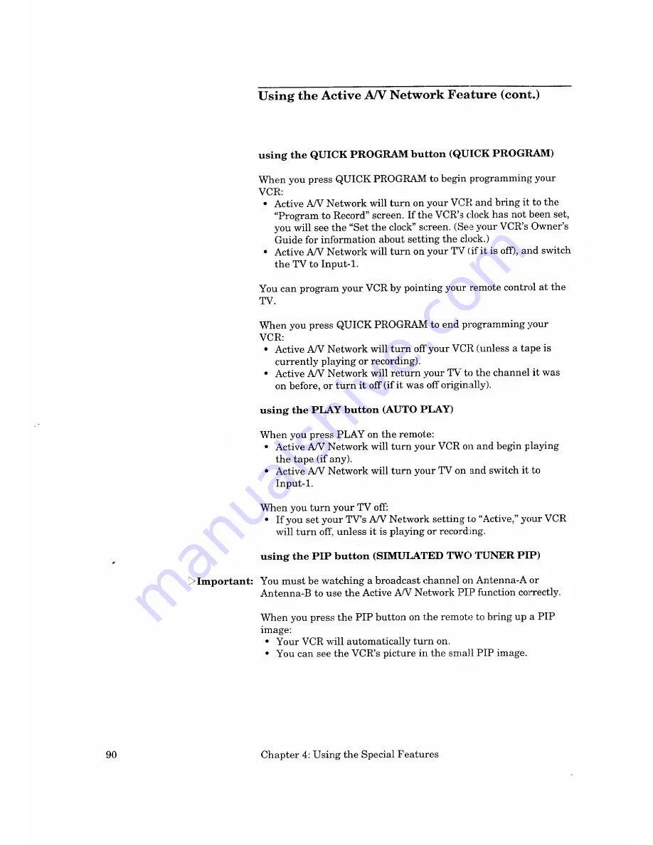 Mitsubishi CS-35405 Owner'S Manual Download Page 92