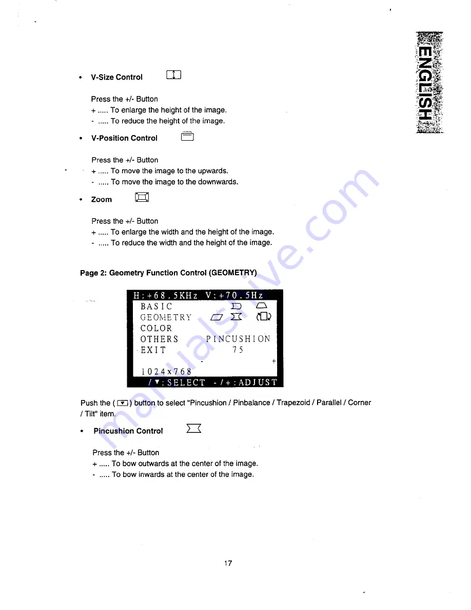 Mitsubishi Diamond Scan 50 SD5914C User Manual Download Page 18