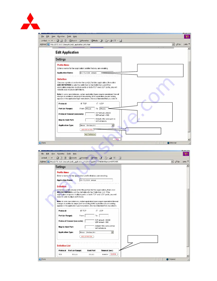 Mitsubishi DX-2500U Setup Instructions Download Page 8