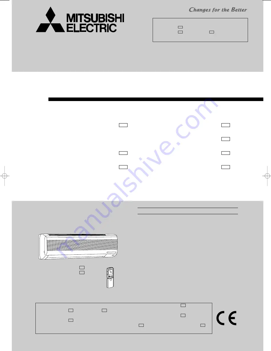 Mitsubishi MSH-18RV Service Manual Download Page 1