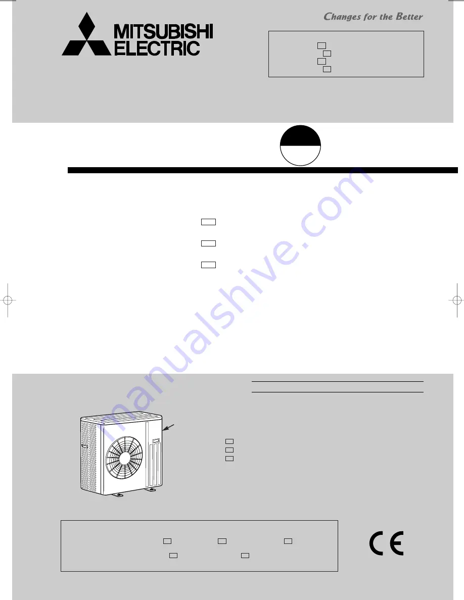 Mitsubishi MUZ-A18YV Service Manual Download Page 1