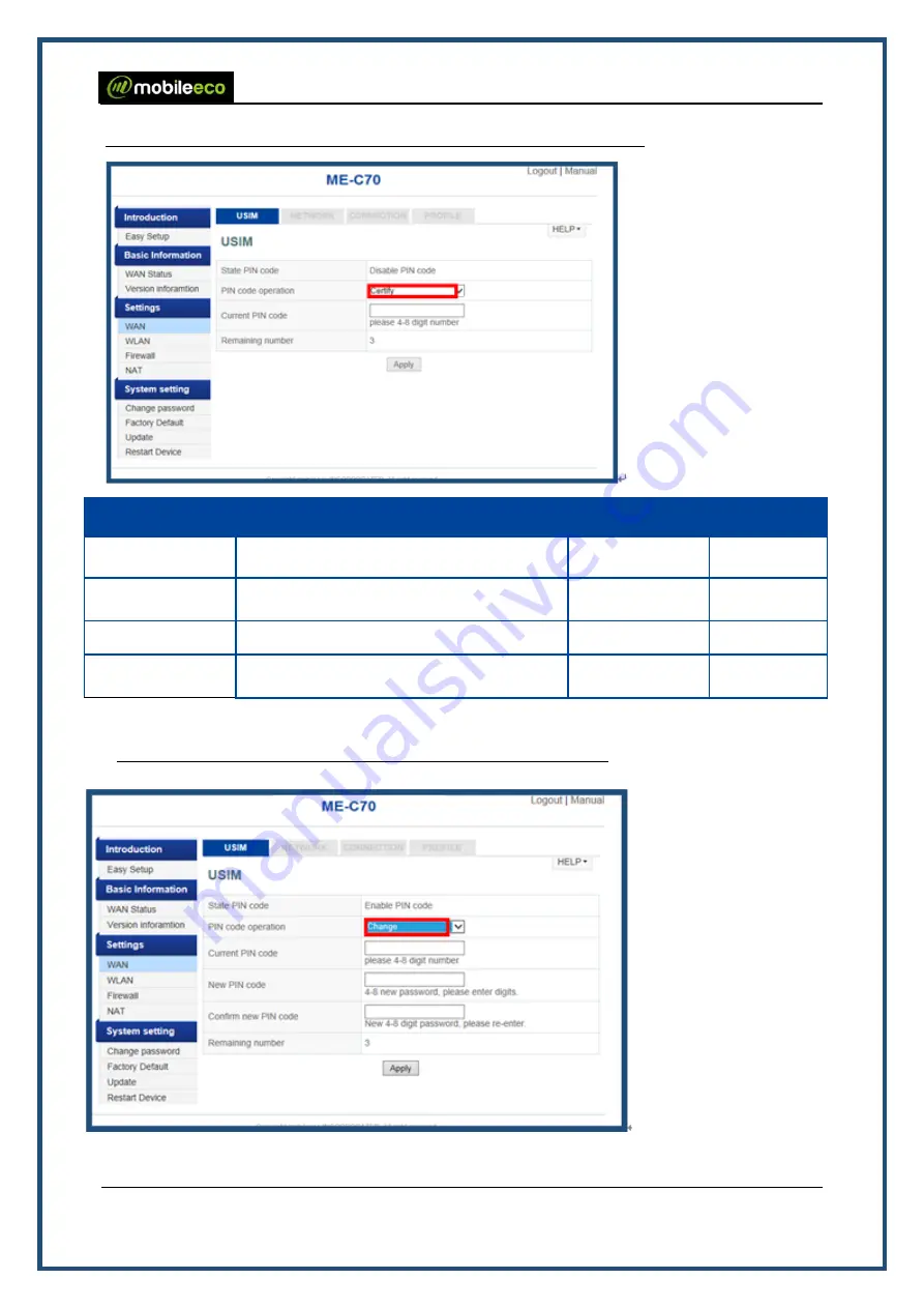 Mobileeco ME-C70G Manual Download Page 15