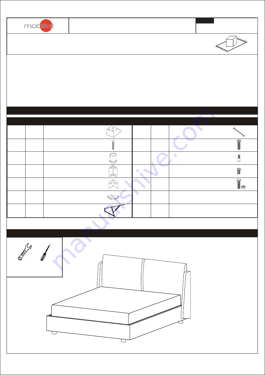 Mobital CONTINENTAL STORAGE BED Скачать руководство пользователя страница 1