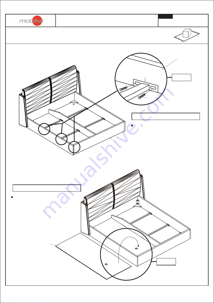 Mobital CONTINENTAL STORAGE BED Скачать руководство пользователя страница 3