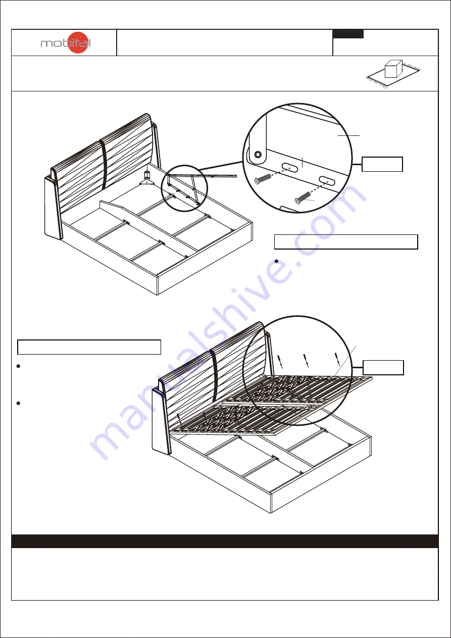 Mobital CONTINENTAL STORAGE BED Скачать руководство пользователя страница 5