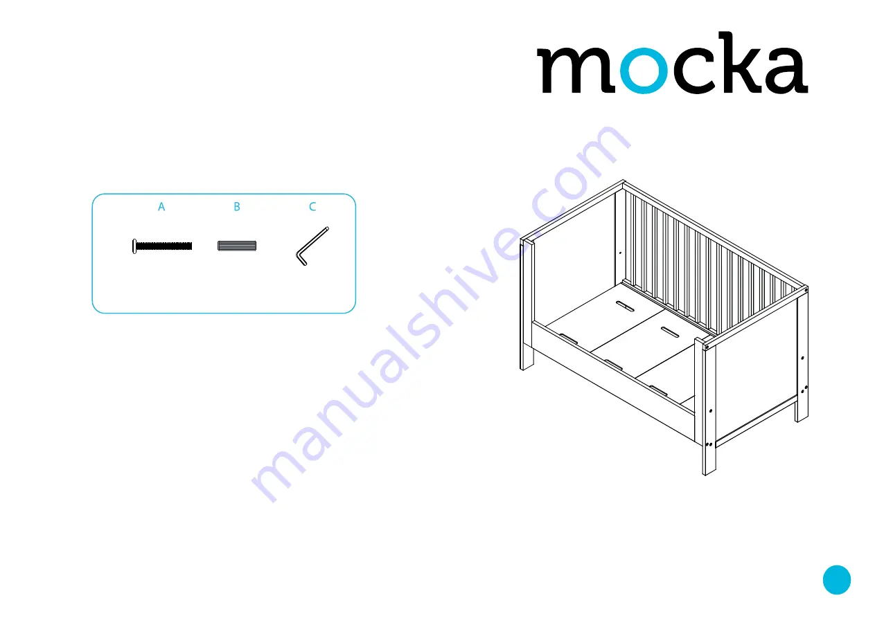 Mocka Aspiring Cot Toddler Bed Conversion Скачать руководство пользователя страница 1