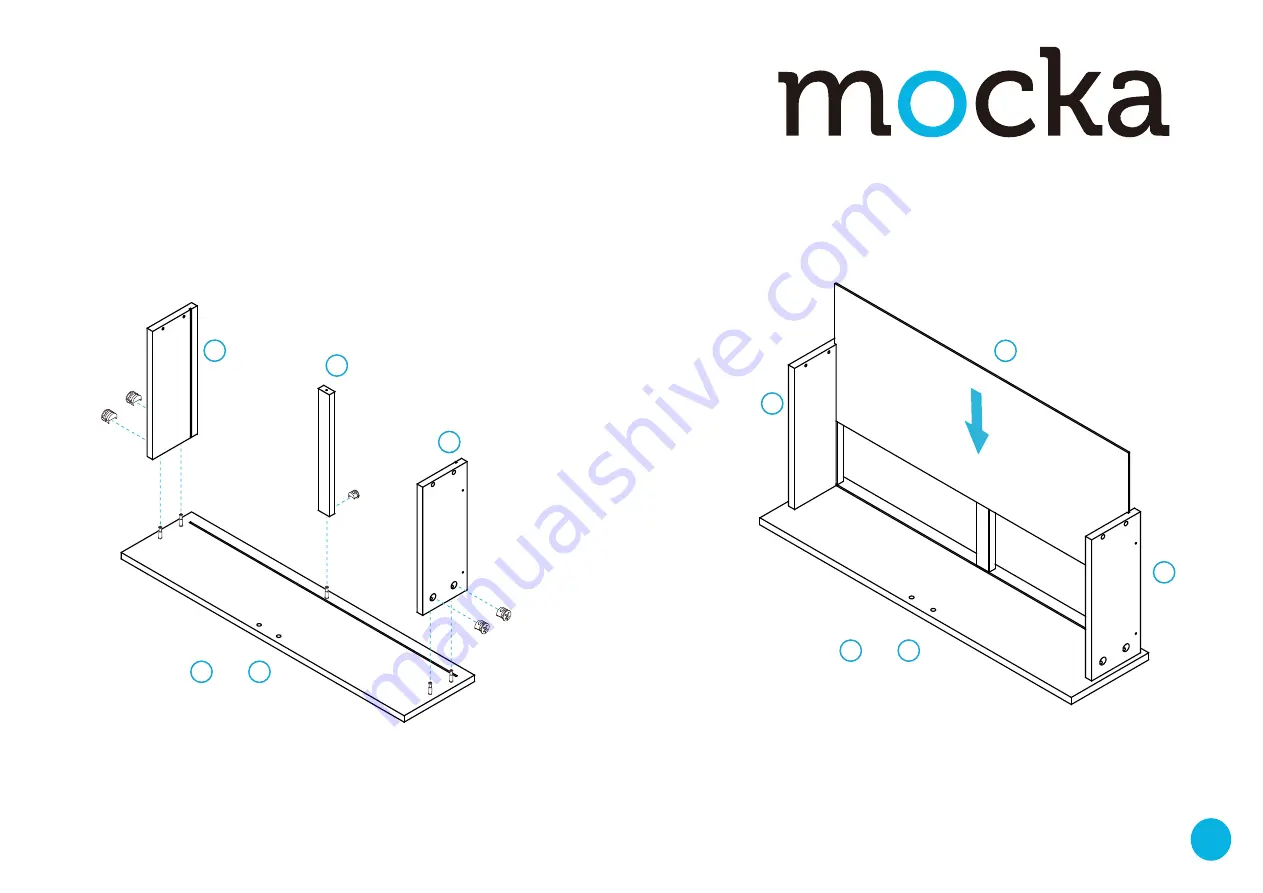 Mocka Eclipse Four Drawer Assembly Instructions Manual Download Page 8