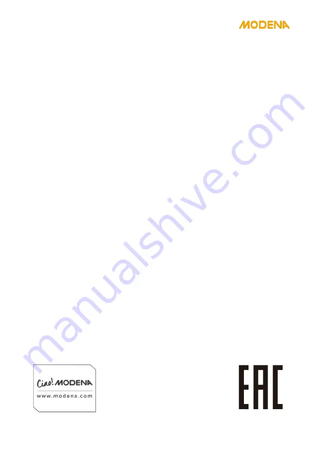 Modena FC 864C WER User Manual Book Download Page 40