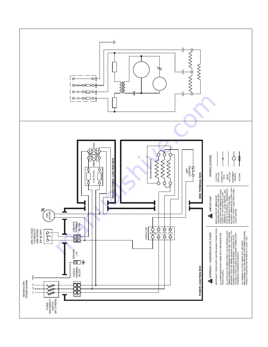 Modine Manufacturing HER Series Wiring Diagram Download Page 11