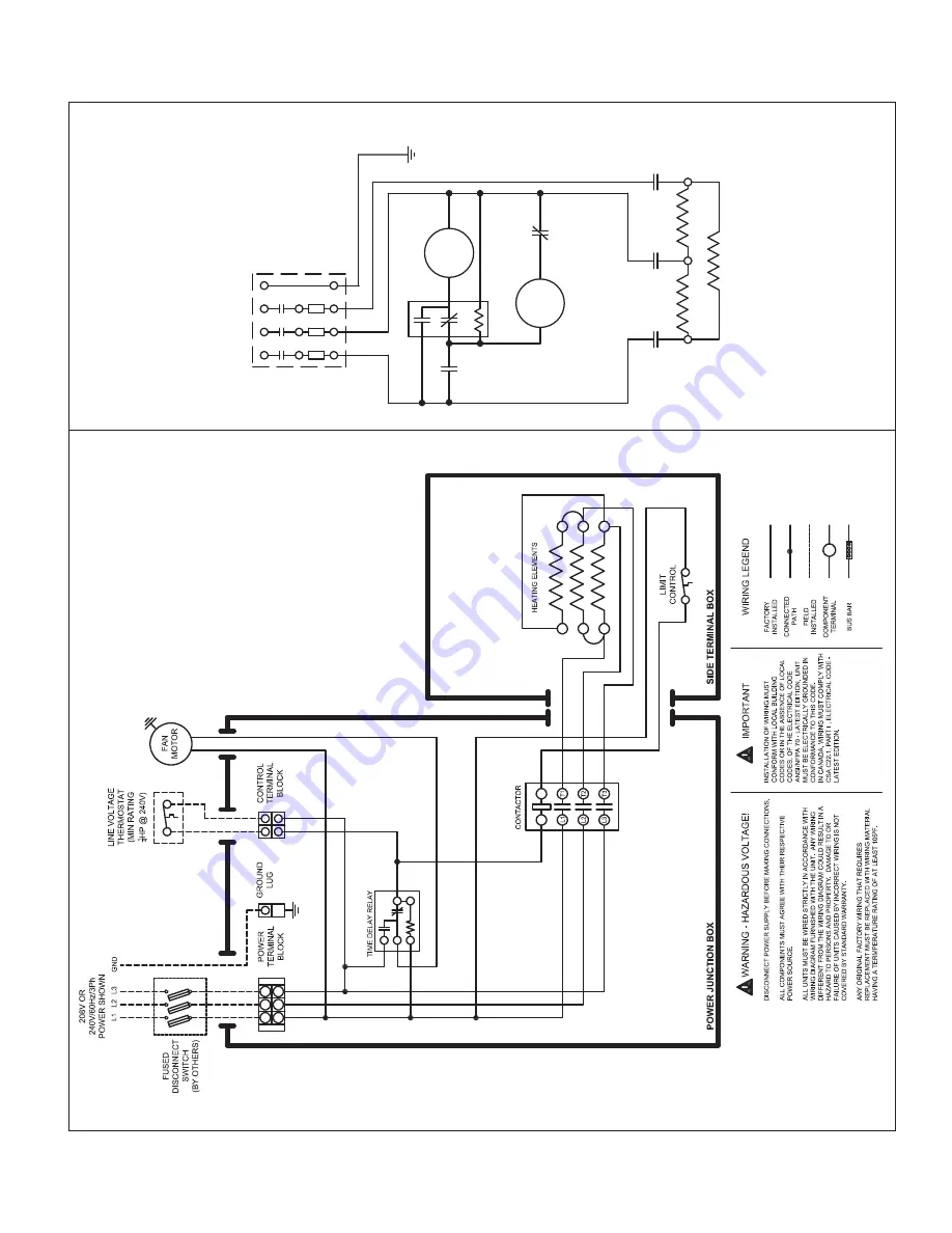 Modine Manufacturing HER Series Wiring Diagram Download Page 13