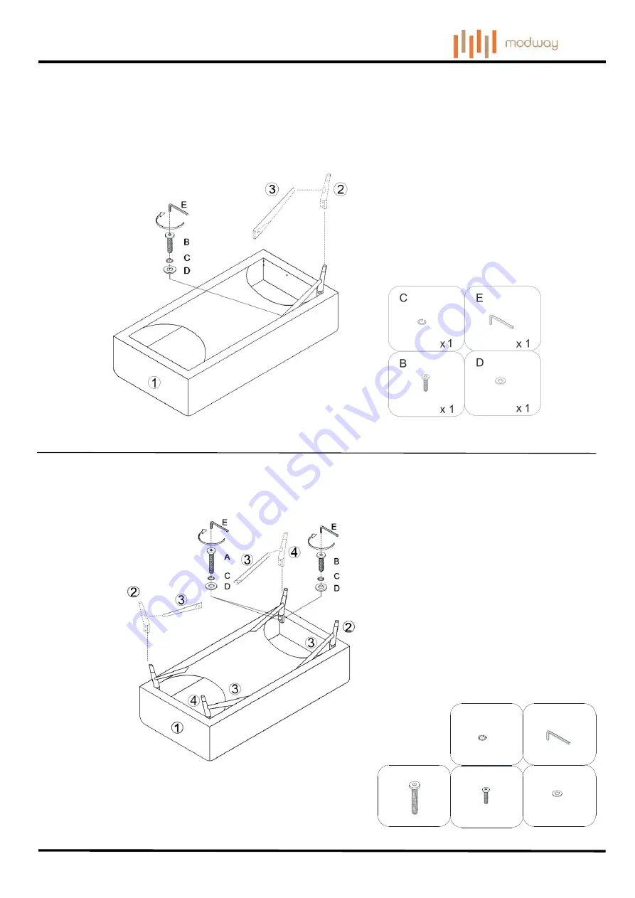 modway Adept EEI-3061 Manual Download Page 3