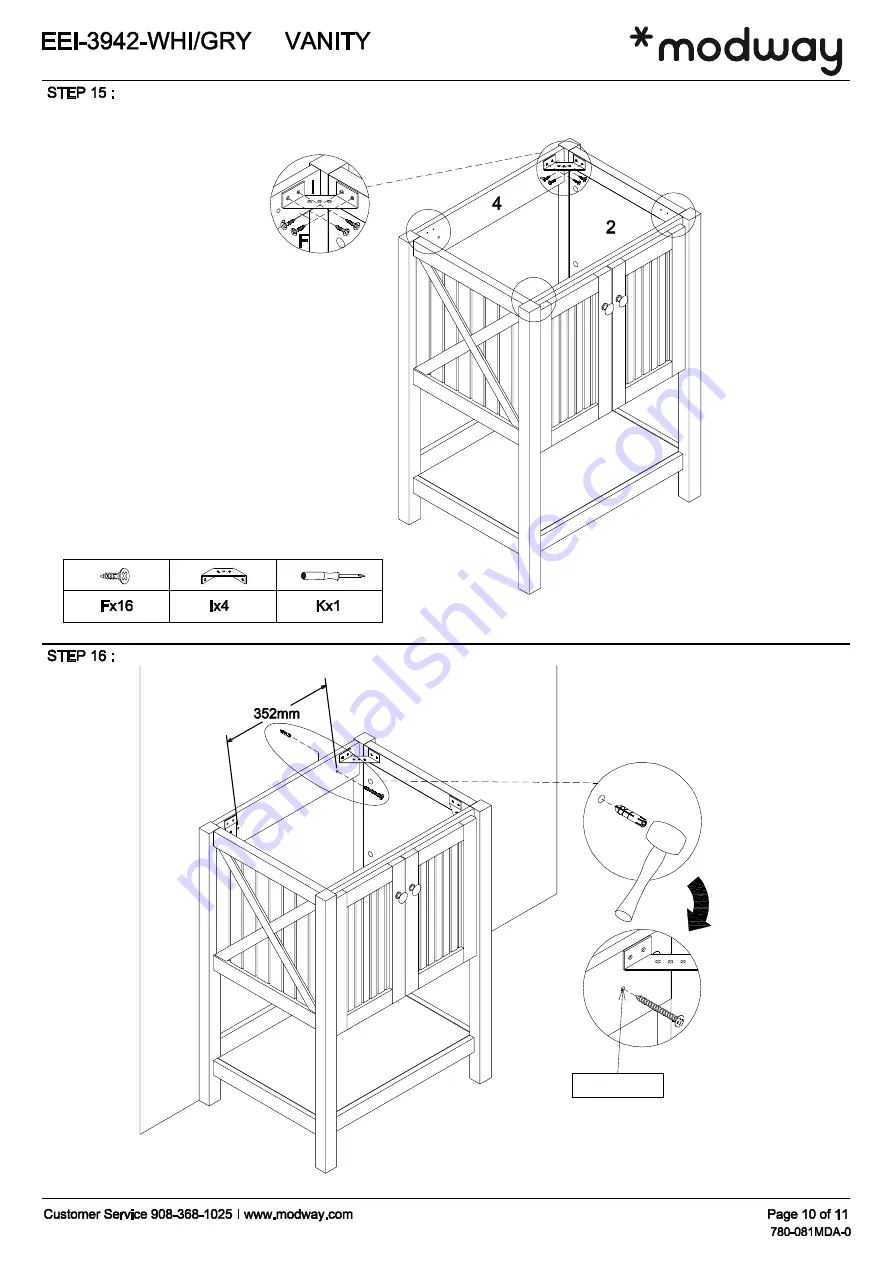 modway EEI-3942-GRY Скачать руководство пользователя страница 10