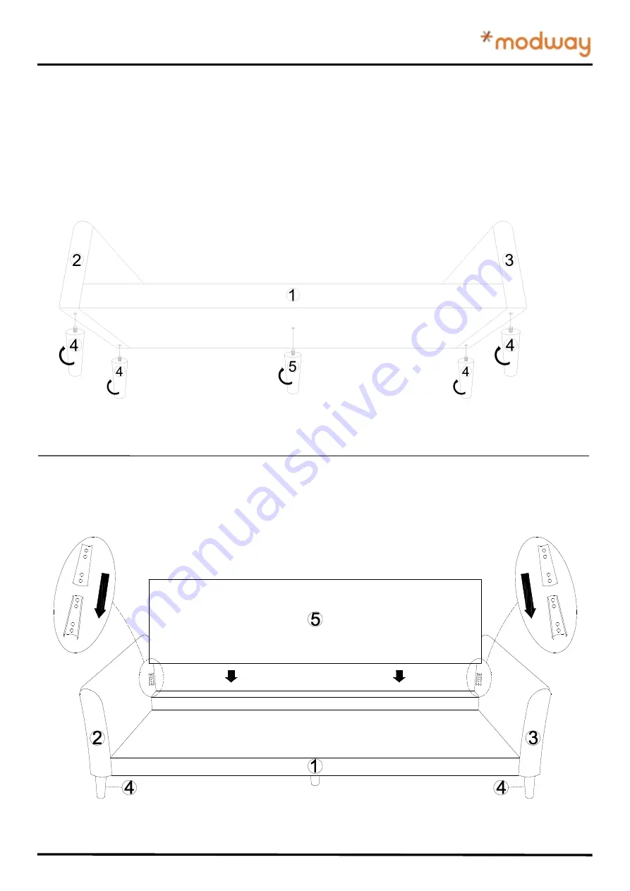 modway EEI-4449 Assembly Instructions Download Page 3