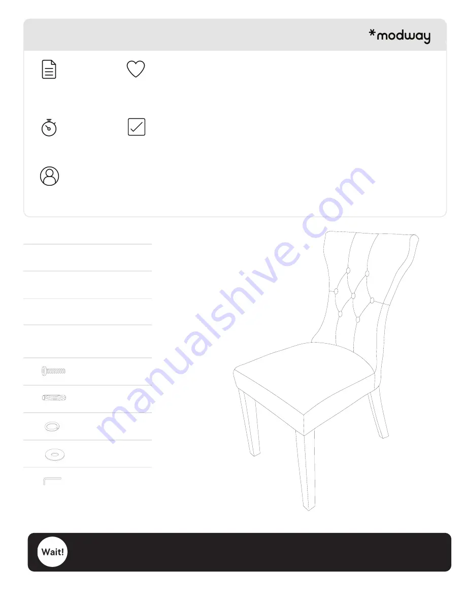 modway EEI-5014 Assembly Instructions Download Page 2