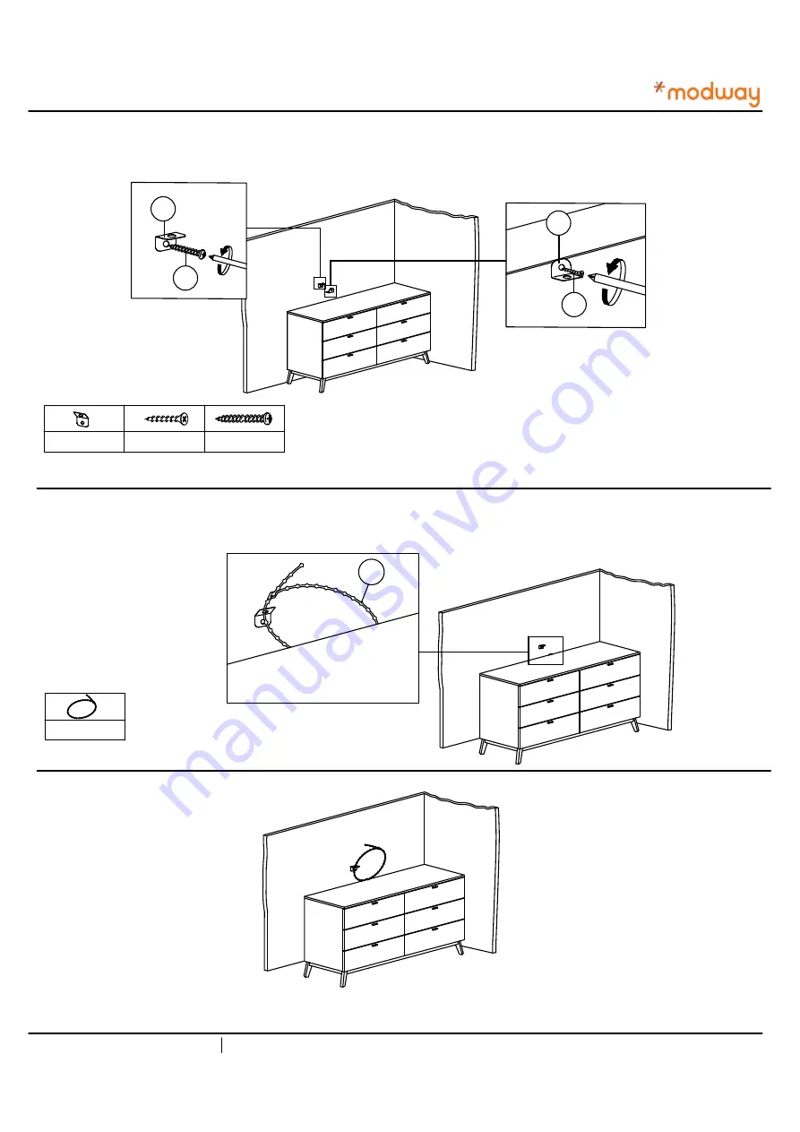 modway Kali MOD-6194 Скачать руководство пользователя страница 3