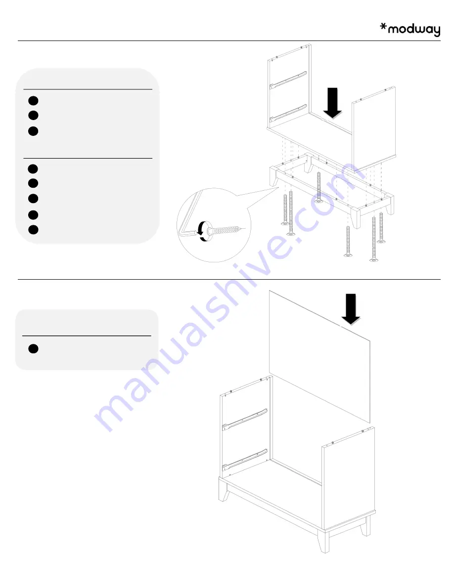 modway MOD-6964-WAL Assembly Instructions Manual Download Page 6