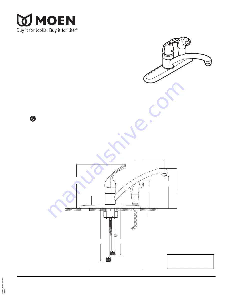 Moen CHATEAU 7454 Скачать руководство пользователя страница 2