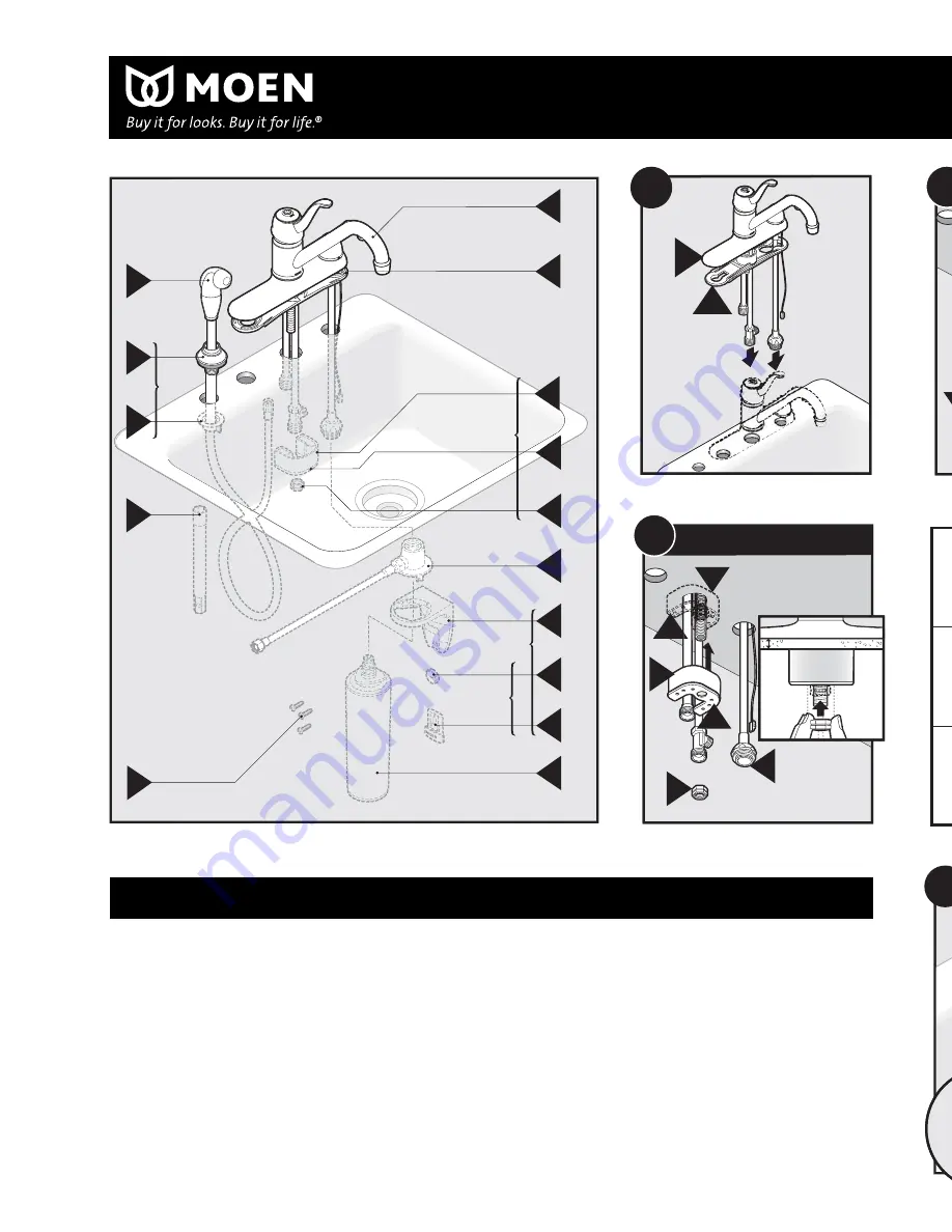 Moen F87420 User Manual Download Page 2