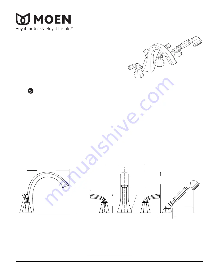 Moen FELICITY TS244 series Скачать руководство пользователя страница 1