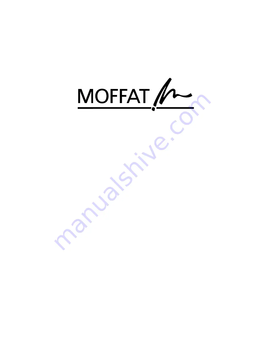 Moffat MS 61 Operating And Installation Manual Download Page 1