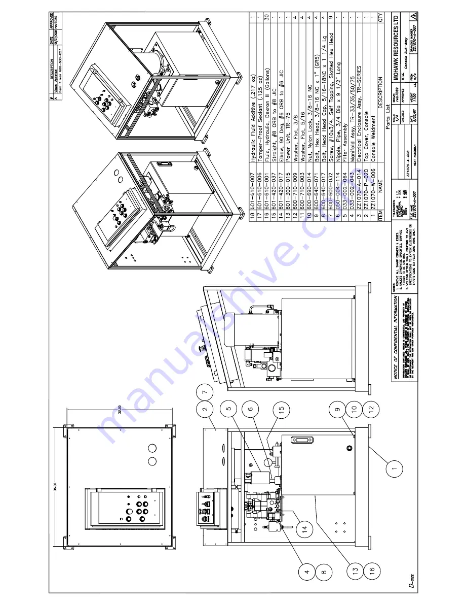 Mohawk TR-33 Manual Download Page 61