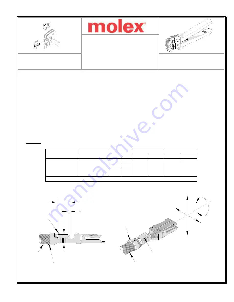 molex 63823-5700 Specification Sheet Download Page 1