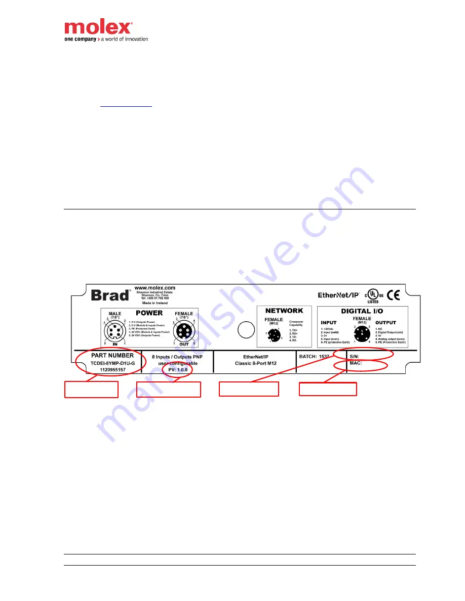 molex Brad HarshIO 600 Скачать руководство пользователя страница 68