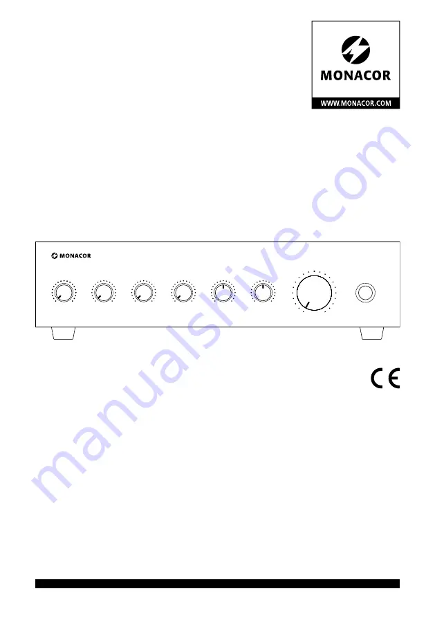 Monacor 0179480 Скачать руководство пользователя страница 1