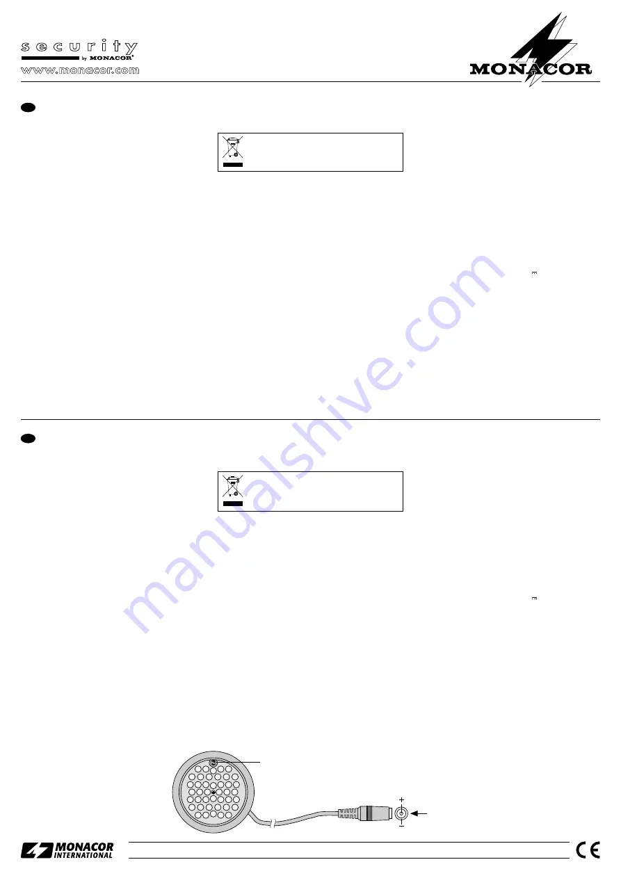 Monacor IR-10LED Quick Manual Download Page 3