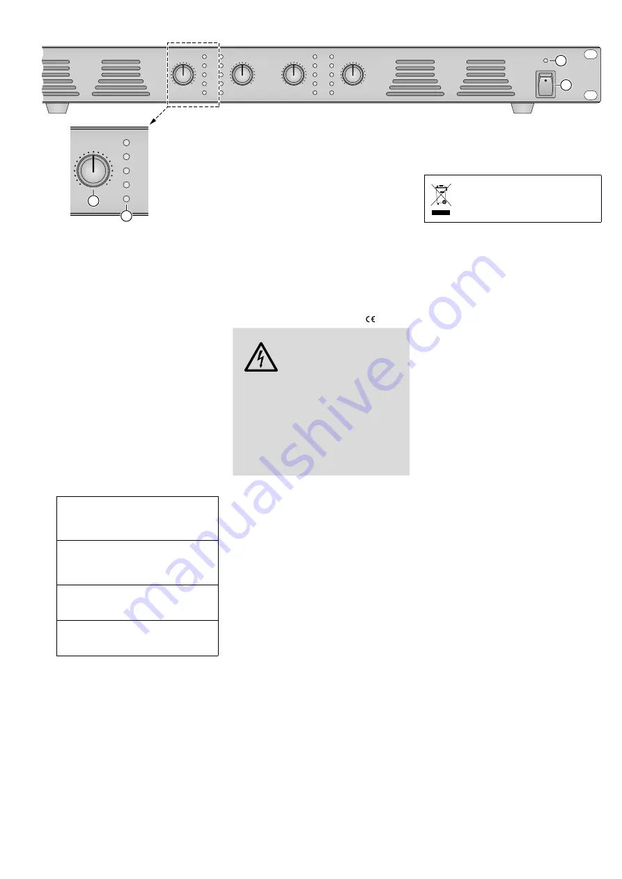 Monacor PA-4120D Instruction Manual Download Page 4