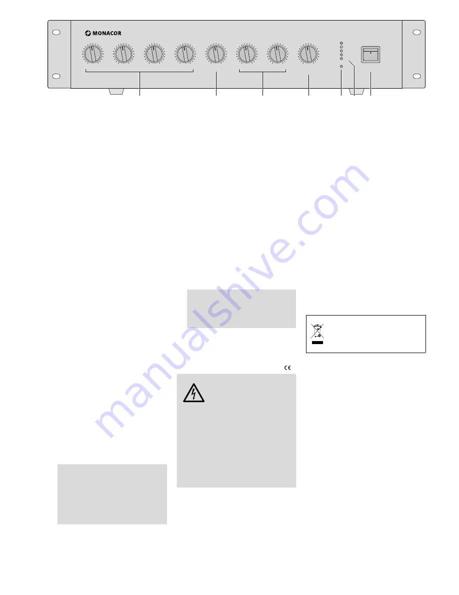 Monacor PA-900 Instruction Manual Download Page 14