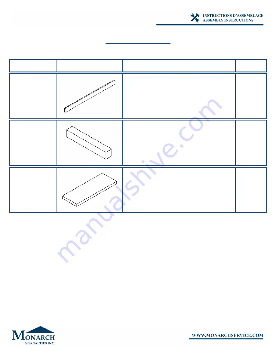 Monarch Specialties I 2541-1 Скачать руководство пользователя страница 5