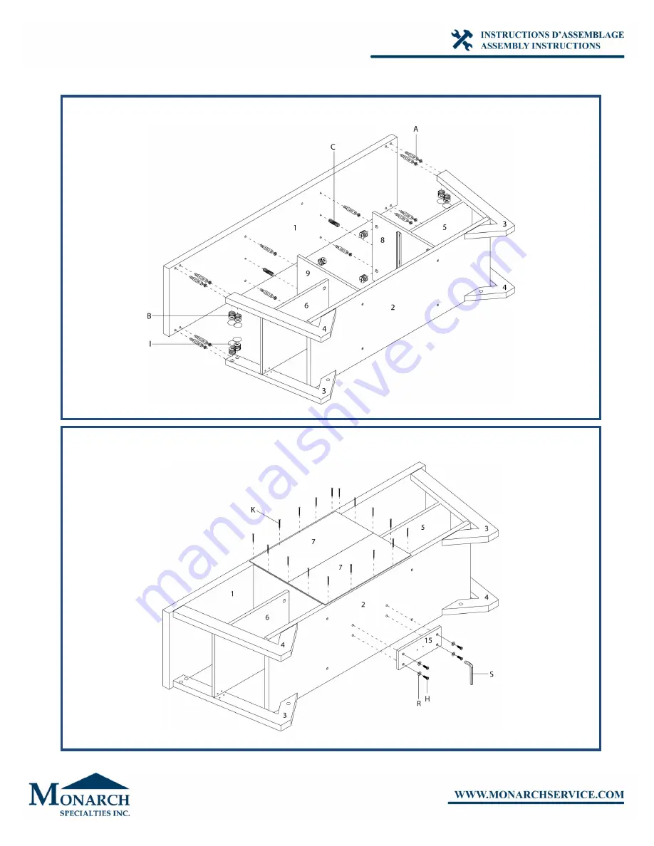 Monarch Specialties I 2760 Assembly Instructions Manual Download Page 13