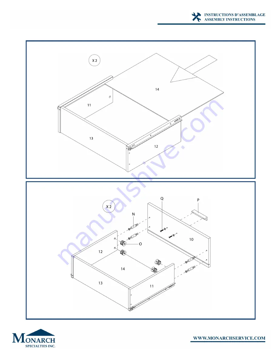 Monarch Specialties I 2760 Assembly Instructions Manual Download Page 15