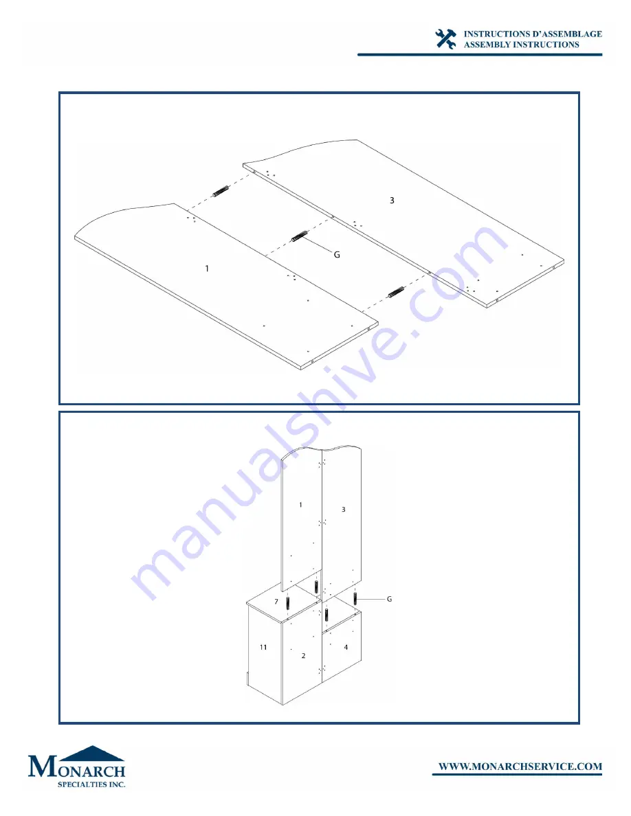 Monarch Specialties I 2774 Assembly Instructions Manual Download Page 17