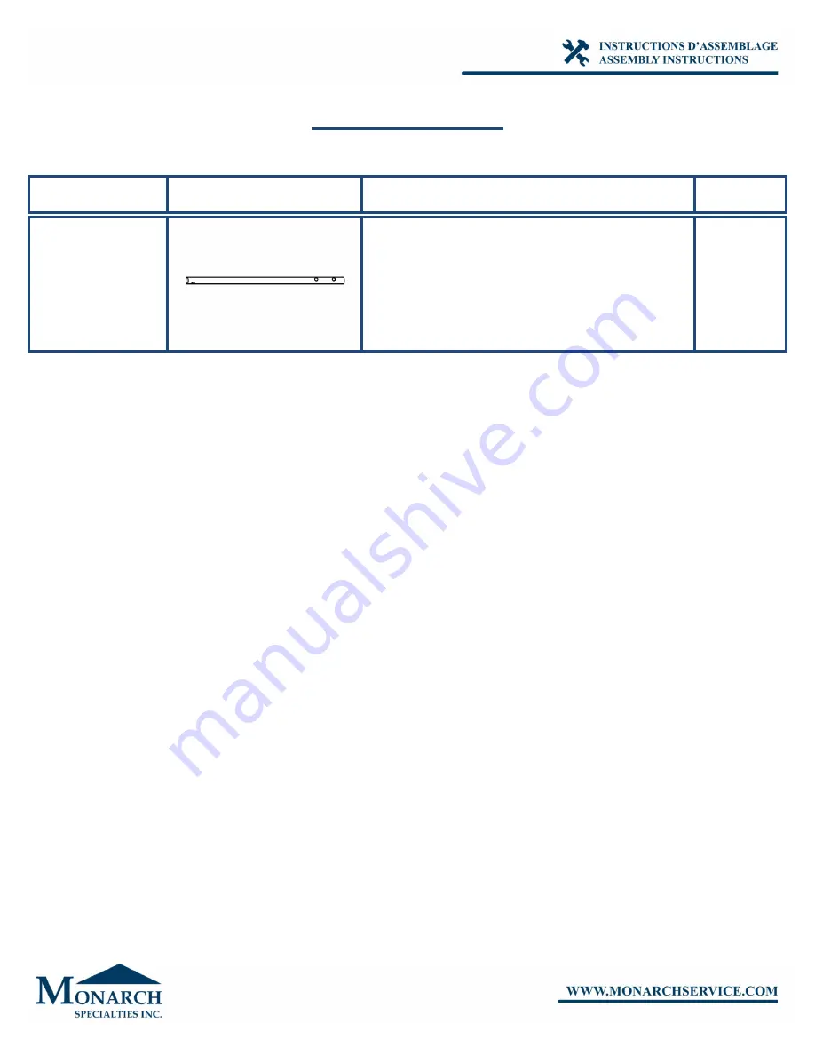 Monarch Specialties I 3072 Скачать руководство пользователя страница 4