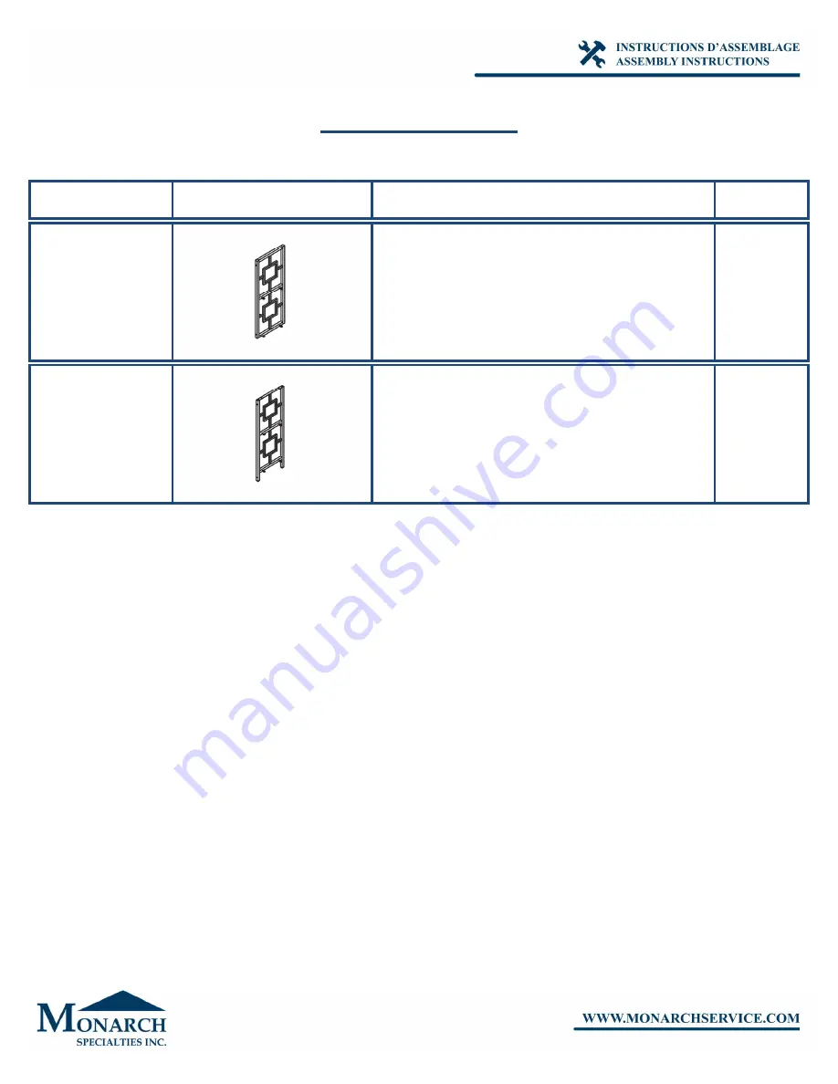 Monarch Specialties I 3615 Скачать руководство пользователя страница 3