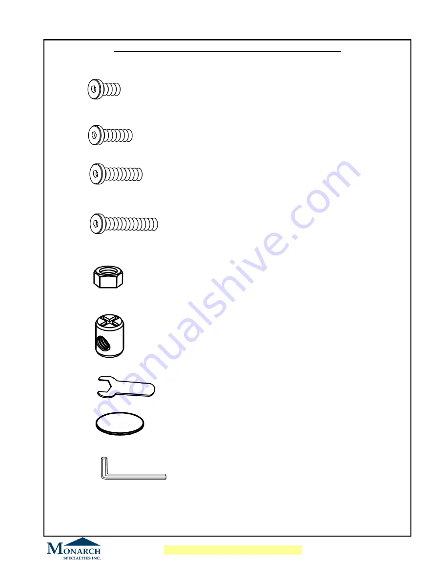 Monarch Specialties I 7166 Assembly Instructions Download Page 3