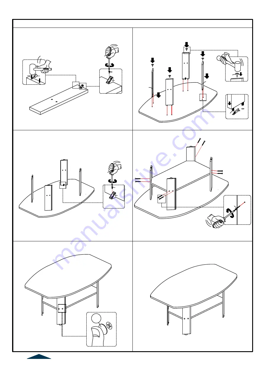 Monarch Specialties I 7926P Assembly Instructions Download Page 3