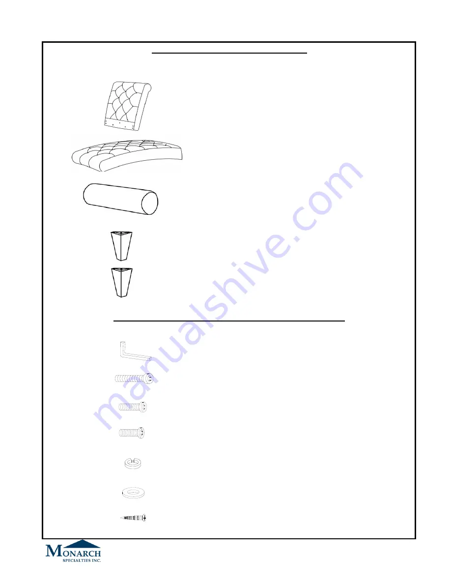 Monarch Specialties I 8036 Assembly Instructions Download Page 2