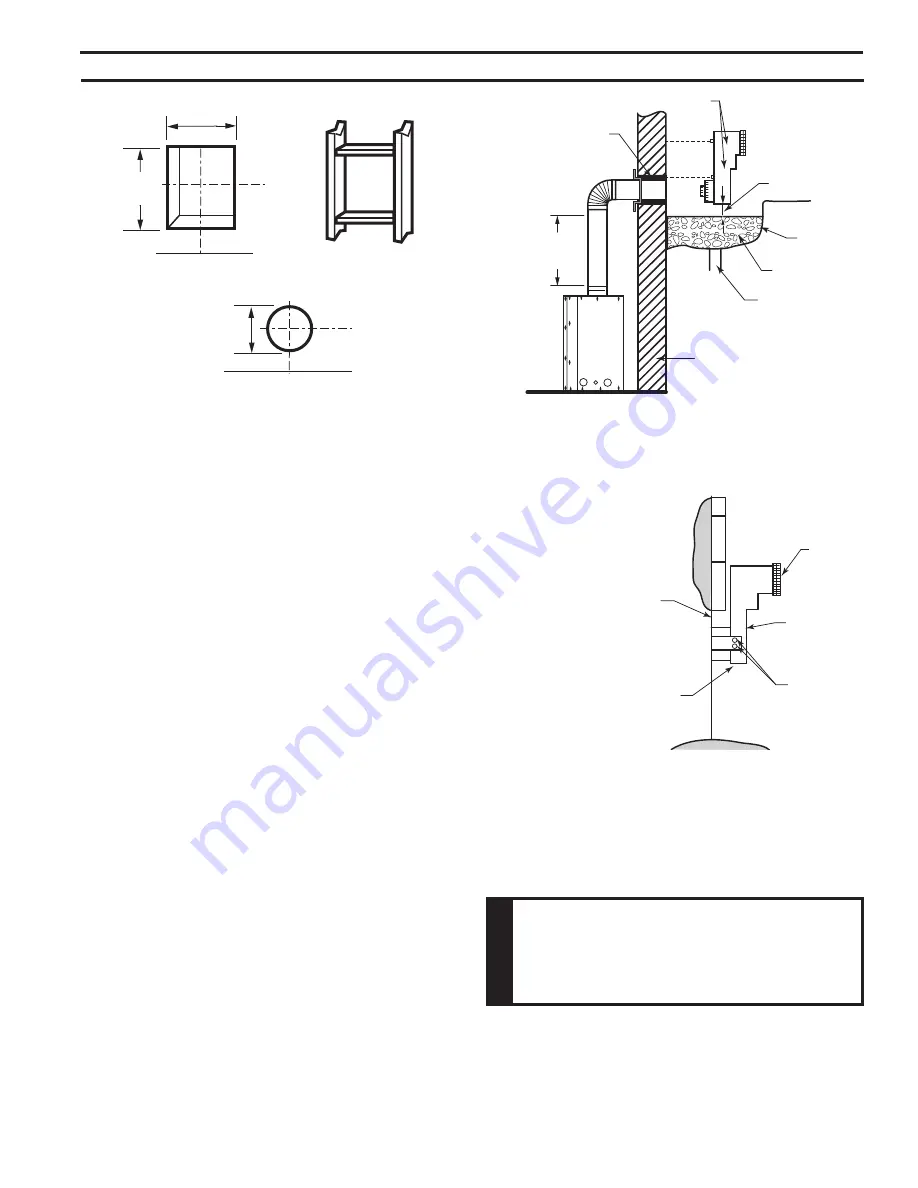 Monessen Hearth Direct Vent Gas Fireplace MDV500 Installation & Operating Instructions Manual Download Page 21