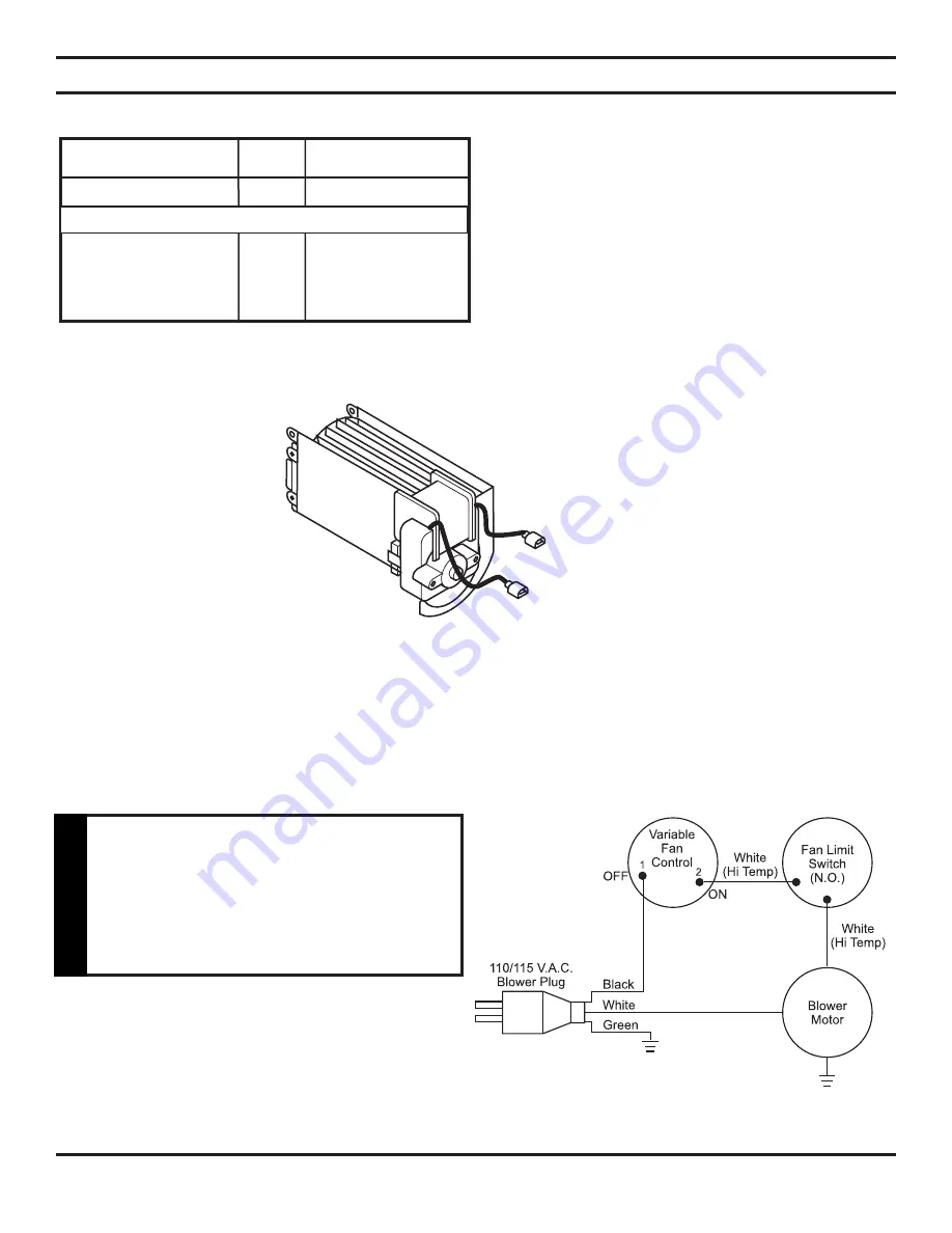 Monessen Hearth Direct Vent Gas Insert IDV380NVC Installation And Operating Instructions Manual Download Page 35